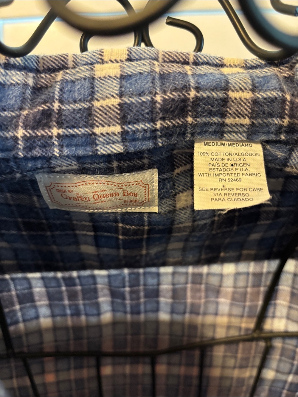 Handmade one of a kind distressed flannel with Vintage Truck Back Patch - Picture 6 of 7